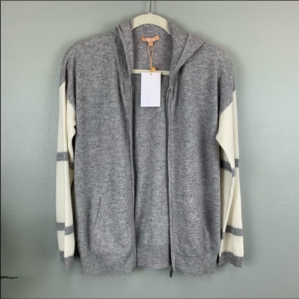 100% Cashmere Kier & J Full Zip Sweater - Picture 3 of 7